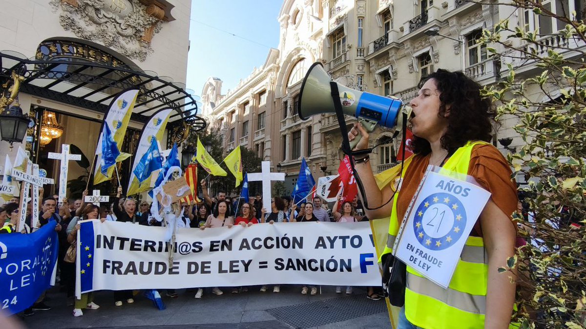 EnriqueSantiago's tweet image. Todos los trabajadores interinos de la Administración Pública, incluidos los ya cesados, tienen derechos laborales.

⚠️ Deben ser reconocidos -como ha declarado el TJUE- como empleados públicos con estabilidad laboral.