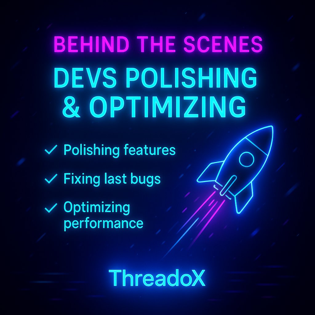 Thread_oX's tweet image. ⚡ We’re making ThreadoX even faster, smoother &amp;amp; ready for launch.
Stay tuned 🚀
website : app.threadox.xyz
dex:dexscreener.com/solana/8y2b1xc…
#ThreadoX | #Web3 | #SolanaMobile