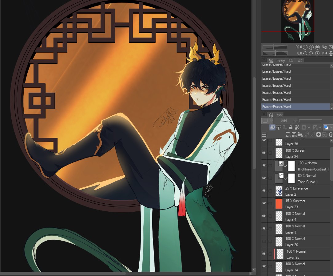 The WIP rn.. I have no idea how to place his arms :'D