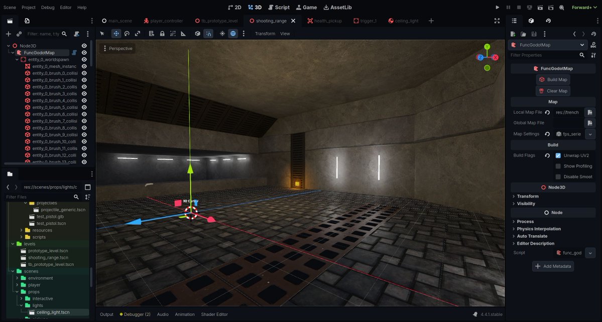 StayAtHomeDev's tweet image. Tube lights are cool.

#GodotEngine #ChildrenOfKronos