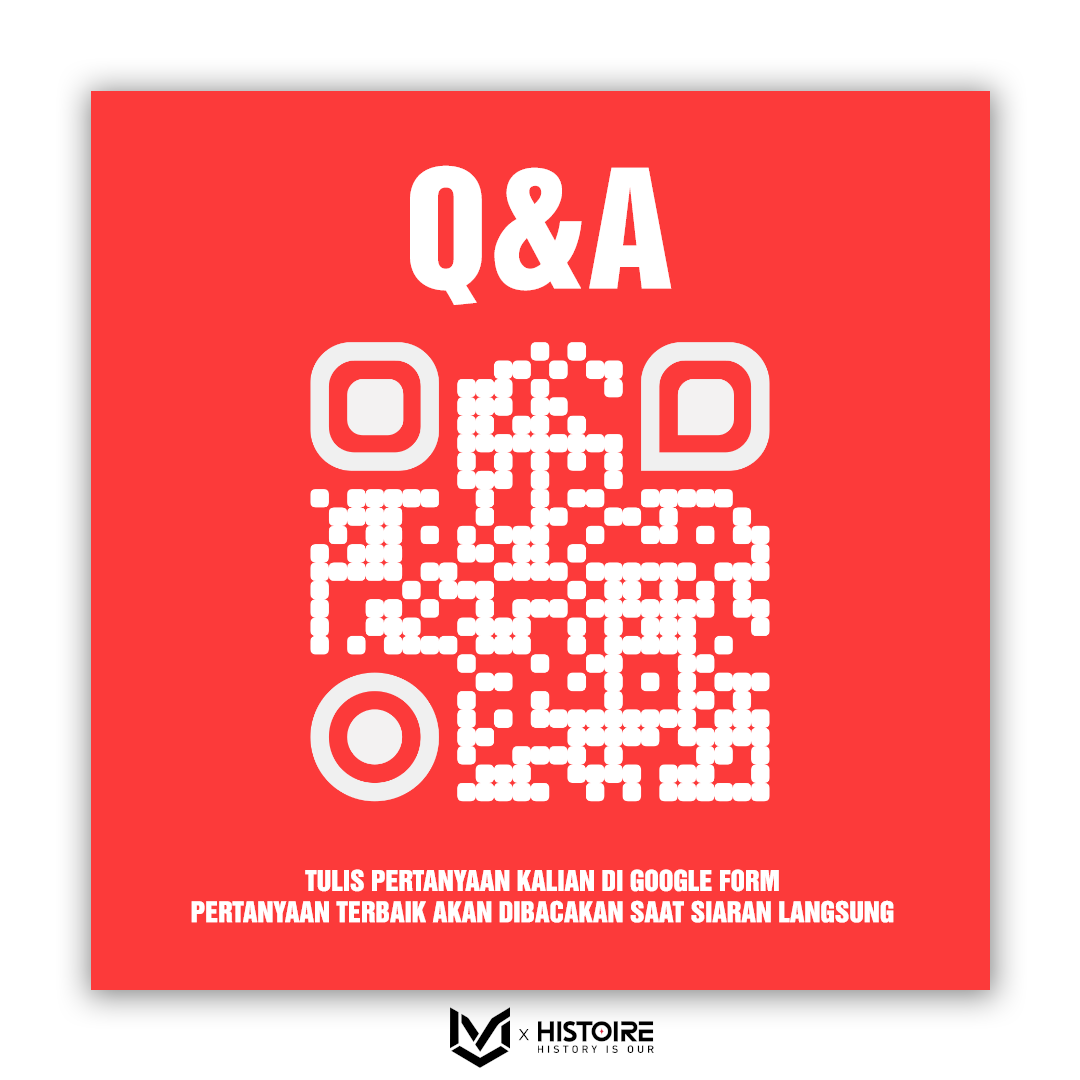 Udah tinggal 4 hari lagi nich!
kalian ga ada yang penasaran sama hiyaku dari <a href="/Histoirevirtual/">Histoire Virtual</a> ????

Untuk kalian yang ingin bertanya, bisa melalui:
Link QnA forms.gle/ZYKhf6dYGh5Tht… Atau bisa scan QR dibawah

#LuciiTalk #BersinarBersamaLucii #HistoireVirtual #VtuberID #Talkshow