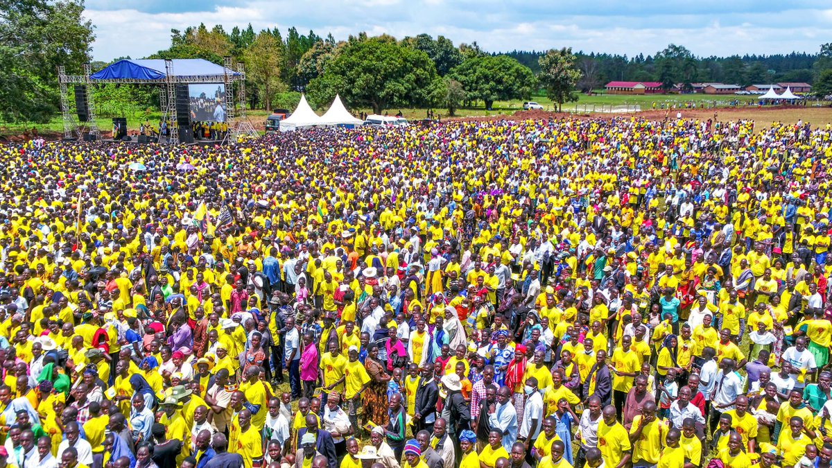 Kobusiinge Monica Ateenyi (@momo_ateenyi) on Twitter photo True Patriotism: Not even the heavy downpour could break the spirit of NRM supporters in Oyam, who stood firm to hear the party’s presidential candidate, <a href="/KagutaMuseveni/">Yoweri K Museveni</a>, speak passionately about wealth creation, education, healthcare and road infrastructure development in the True Patriotism: Not even the heavy downpour could break the spirit of NRM supporters in Oyam, who stood firm to hear the party’s presidential candidate, <a href="/KagutaMuseveni/">Yoweri K Museveni</a>, speak passionately about wealth creation, education, healthcare and road infrastructure development in the