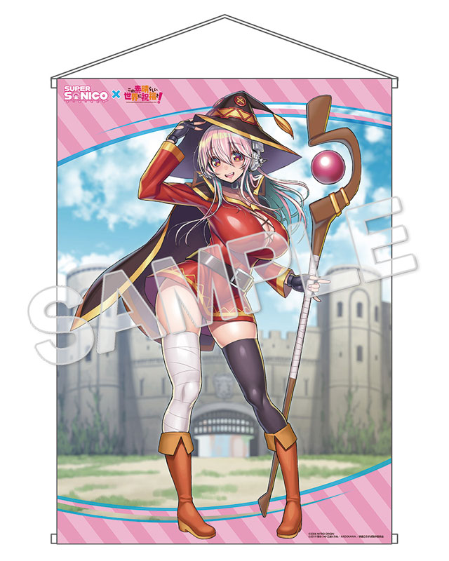 🎧 ¡Es tendencia! 🎧

¡El set especial de la figura Super Sonico Megumin collaboration ver., colabo. con KONOSUBA: God's blessing on this wonderful world, que comentamos hace unos días, incluye poster de tela de su arte oficial!

#SuperSonico #すーぱーそに子 
#Konosuba #このすば