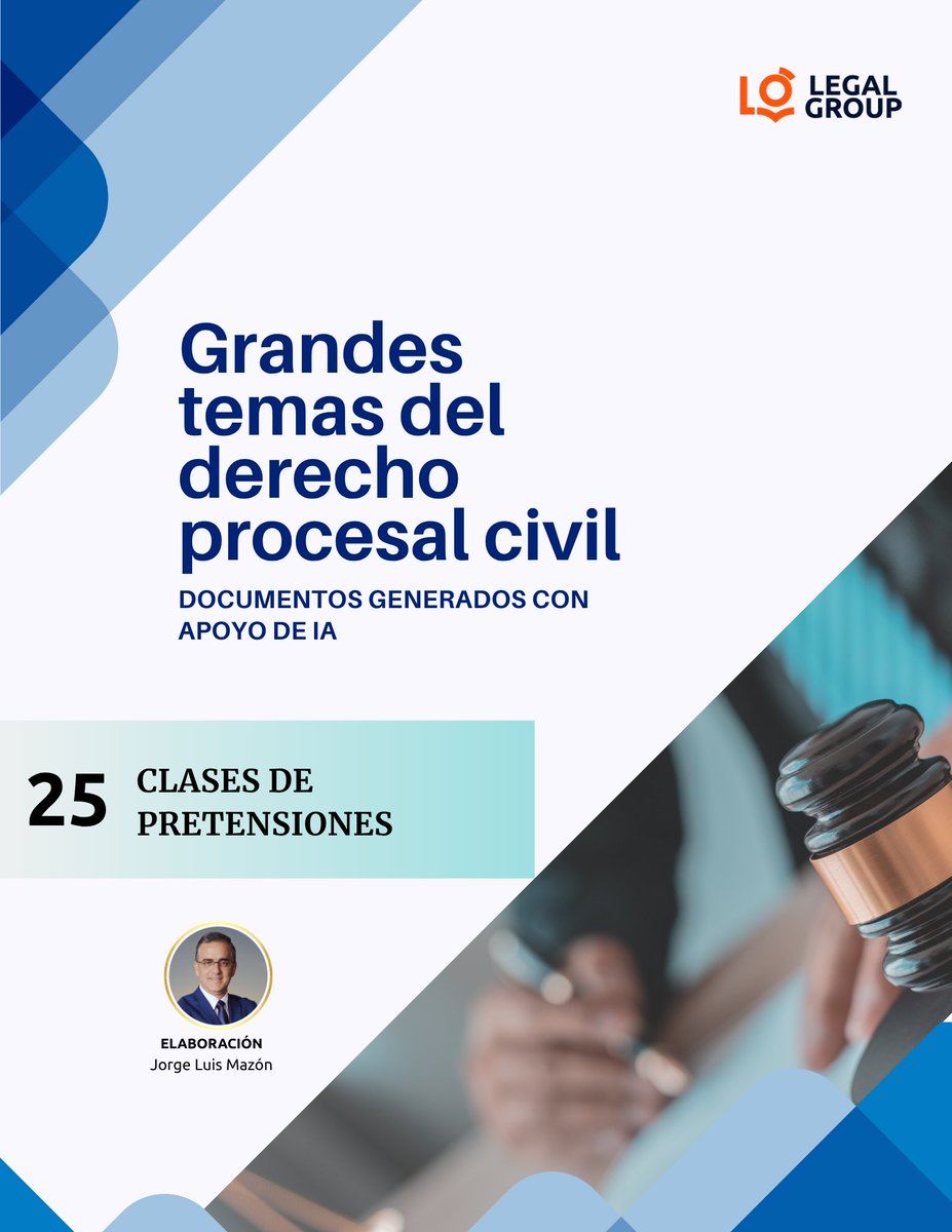 capsulasproces1's tweet image. CLASES DE PRETENSIONES
💊La cápsula procesal de esta semana desarrolla un tema poco conocido: las diferentes clases de pretensiones que el actor puede proponer en su demanda.
🤔¿Conoces alguna otra clase además de las descritas en la cápsula?
👂Te escucho...
