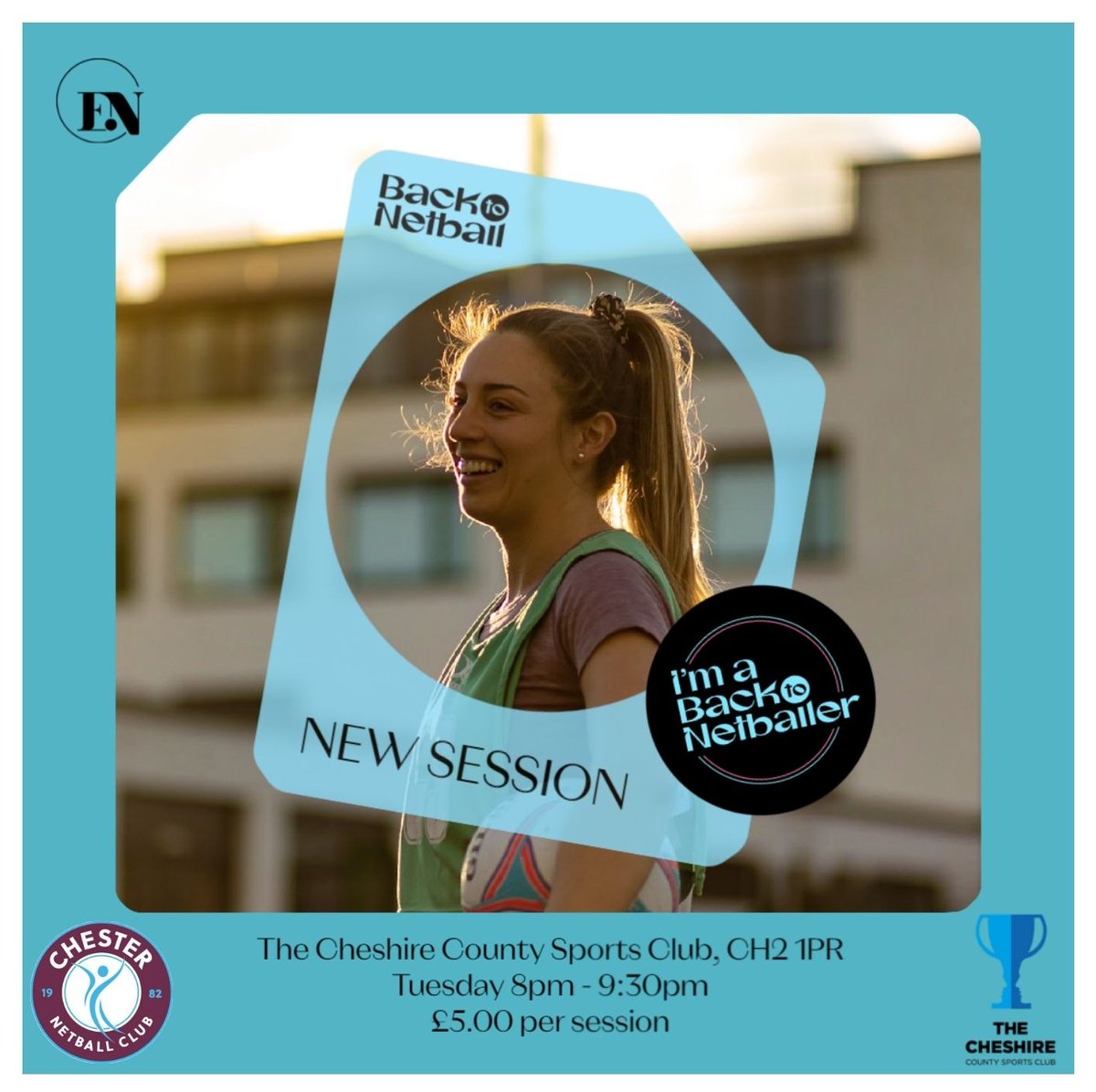 CheshireThe's tweet image. This week we are partnering with @chester_netball Club to bring the Upton and Chester Community our brand-new Back to Netball session.
The sessions will be weekly on Tuesday nights from 8pm and cost £5 per person so come along and get involved.
#backtonetball