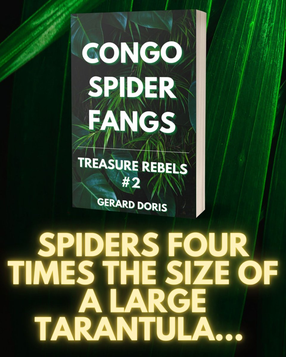 Looking for a thriller with more than a few chills to read this October? 🎃

🕷️CONGO SPIDER FANGS (Treasure Rebels #2)🕷️

amazon.com/Congo-Spider-F…

#thriller #adventure #fiction #Halloween