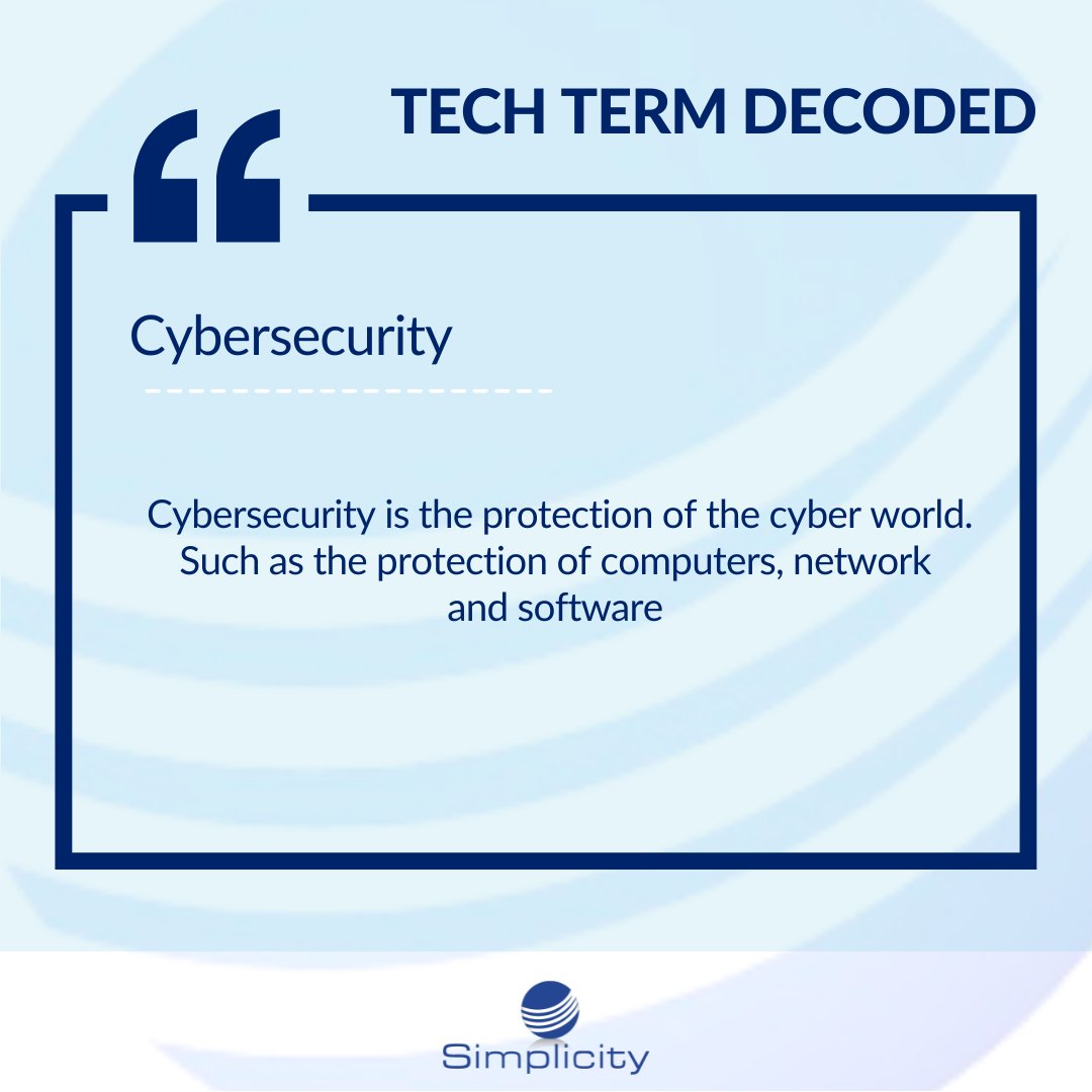 humphreys66amy's tweet image. Strong passwords, updated software, and vigilance = your cybersecurity shield.

#TechTermTuesday #SimplicityandCybersecurity #CybersecurityAwarenessMonth