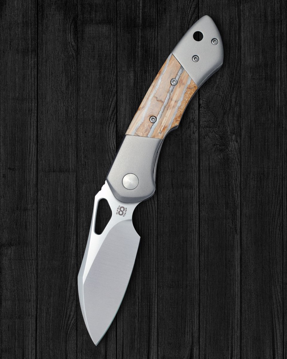 OlamicCutlery's tweet image. Double bolsters now an option on the Whippersnapper model

#edcknife #edcknives #customknife #customknives