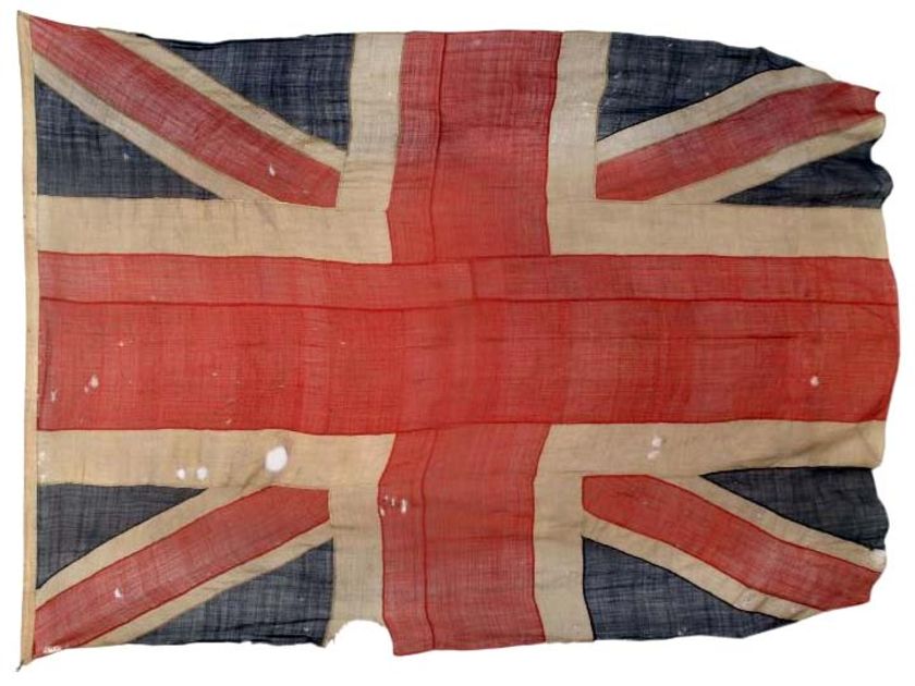 BritishHistorym's tweet image. A Union Jack flown aboard HMS Spartiate during the Battle of Trafalgar in 1805, which took place several years after the second Union Jack was adopted.

#unionjack
