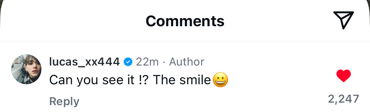 20251007 【lucas_xx444】旭熙instagram📷更新

Can you see it !? The smile😀

📷🔗 instagram.com/p/DPgfNdIgS3k/…