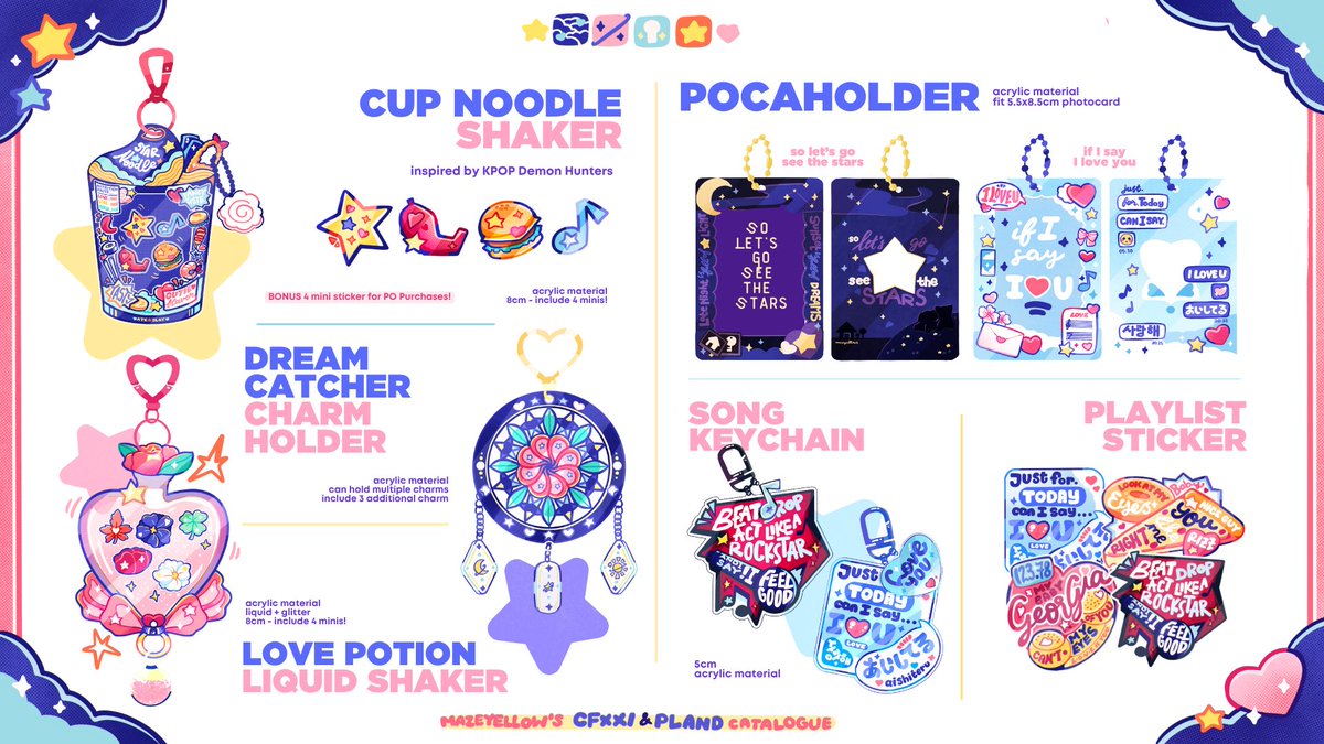 • 🔁💝 are appreciated! •

𝗠𝗔𝗭𝗘𝗬𝗘𝗟𝗟𝗢𝗪𝗦 𝗖𝗮𝘁𝗮𝗹𝗼𝗴𝘂𝗲 🎀🌙✨
for #CFXXI &amp; #PLAND 

☀️ Order Period 
⚡️ Pick Up : 7-15 Okt 2025
☁️ Mail Order : 7-22 Okt 2025

💫 ZB1, ALNST, BND, ORI
💌 WW GO = DM!

scroll for more details! ⏬️

#cf21catalogue #cf21 #comifuro21