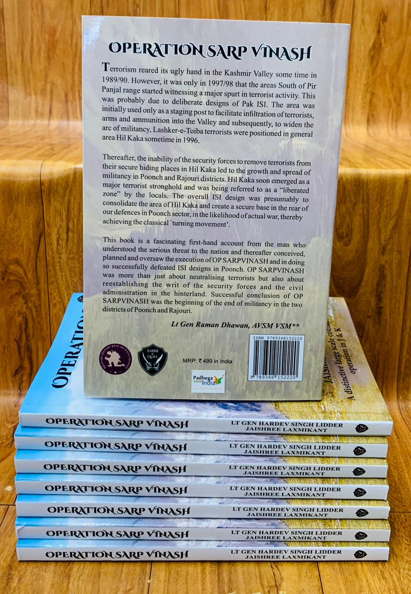 PadhegaIndia_'s tweet image. #NewBookAlert.
Presenting the much awaited and talked about book: Operation Sarp Vinash by Lt Gen Hardev Singh Lidder &amp;amp; Jaishree Laxmikant (@Jaishree_7), published by Sabre and Quill.
Shipping of Pre-orders shall begin really soon.
#BuyOriginal 💮 #BuyFromPI
Order…