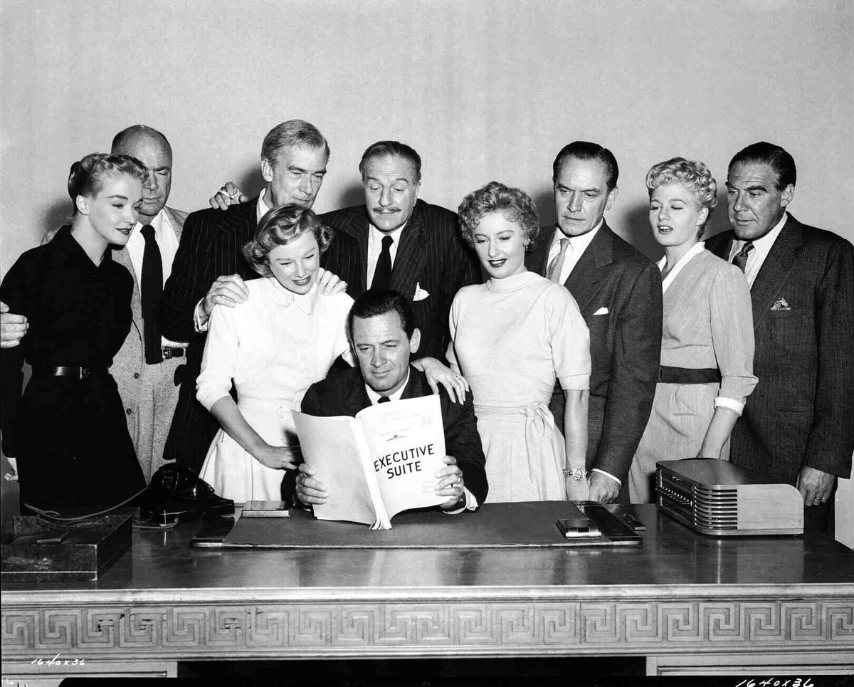 CelebMuseums's tweet photo. Barbara Stanwcyk, William Holden, & an extraordinary cast in the 1954 drama, Executive Suite @_williamholden @BarbaraStanwyck #FredericMarch #WilliamHolden #BarbaraStanwyck #ShelleyWinters #JuneAllyson #WalterPidgeon https://t.co/Uj3XgFYGYG