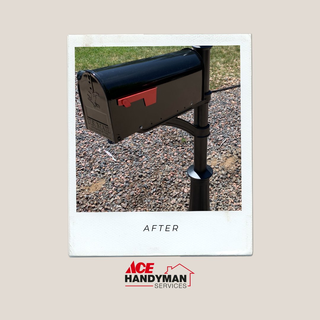 AHSMetroDenver's tweet photo. Ready for a new mailbox and post installation? Let Ace Handyman Services Cherry Creek/Park Hill take care of it for you! Contact us at 720-370-8008 to schedule your installation. We're here to do it for you, along with any similar home projects you need! 📪💌 https://t.co/iz2AkJcwIR