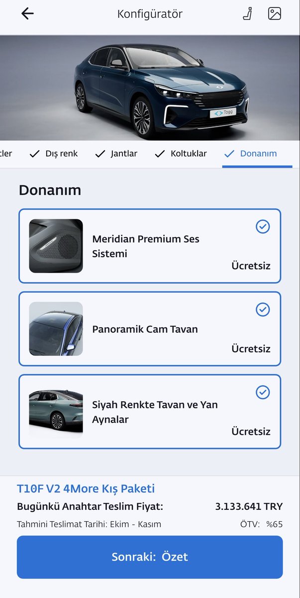 TOGG 4 çeker (4More) çıktı ama, bu işte bir gariplik var…

TOGG’un 320 kW (436 beygir) gücünde 2 motorlu 4 çeker versiyonları çıktı. Fakat fiyatlar incelendiğinde 4 çekerin aslında 2 çekerden bariz daha ucuz olduğu görülüyor. Nasıl mı? Gelin birlikte bakalım👇

Trumore