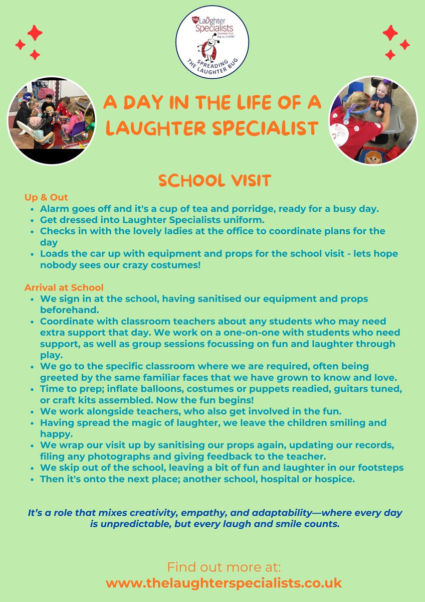 TheLaughterSpe1's tweet image. A day in the life of a Laughter Specialist....

This isn't a job!!! 😂

#Work #Rewarding #NotWork #HospitalVisit #Rewarding #Busy #LoveOurJob