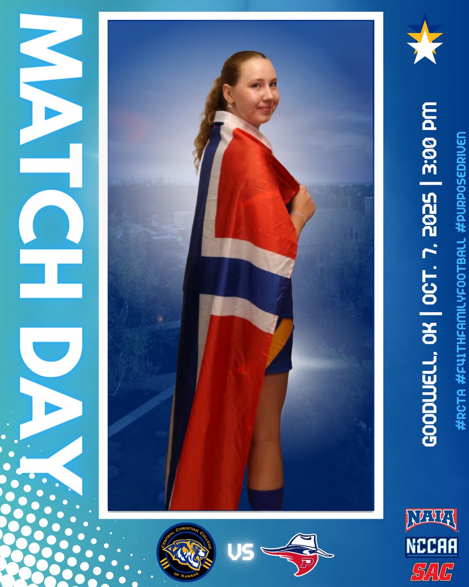 Conference Match Day!!!
🆚 Oklahoma Panhandle
⏰ 3:00 pm
🏟️ Anchor D Stadium
📍 Goodwell, OK
#F41thFamilyFutbol #RCTA #PurposeDriven