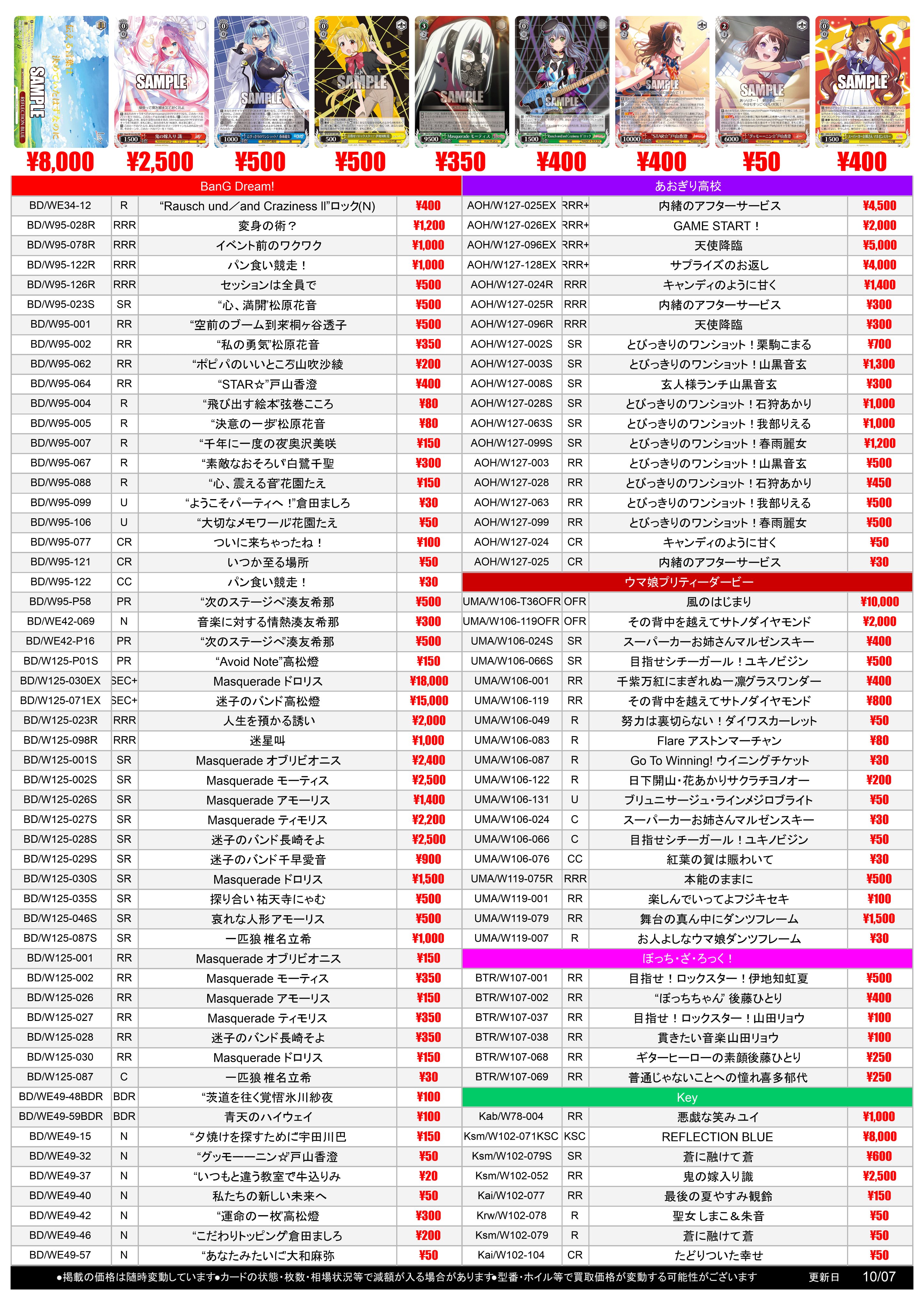 ヴァイスシュヴァルツ RR まとめ売り 2263枚 ヴァイス