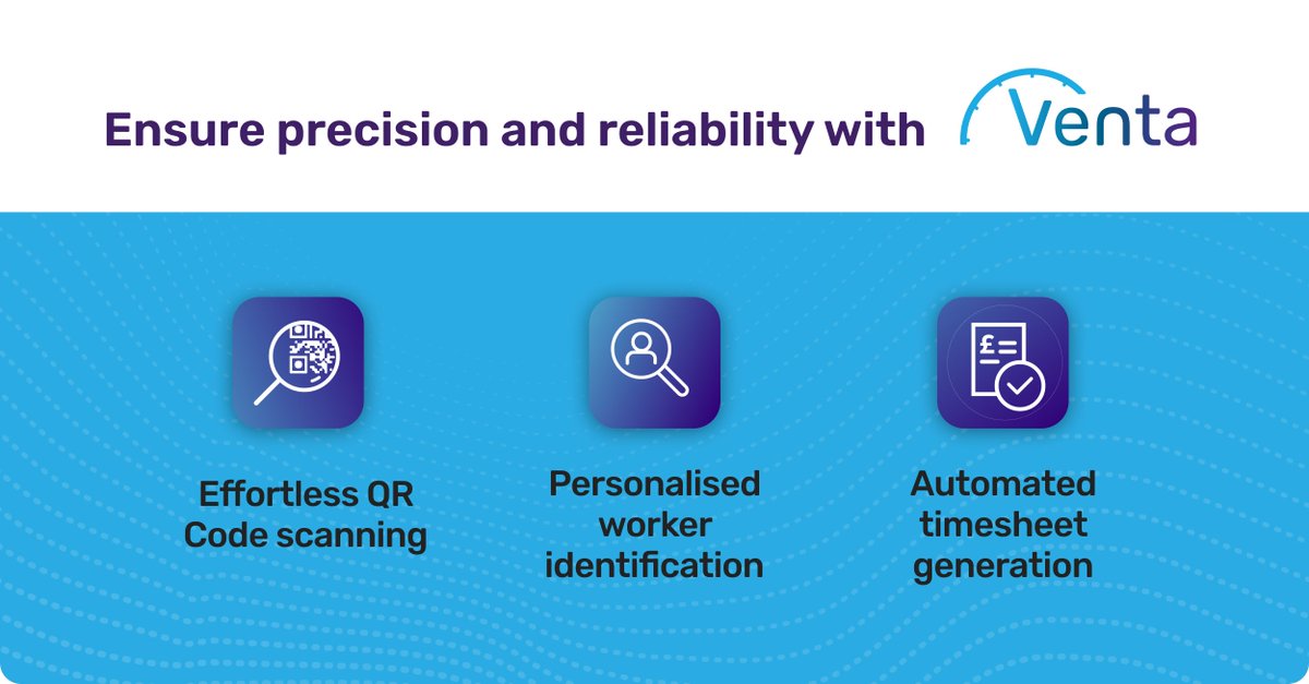 Neuven's tweet image. Tired of errors, #Compliance risks &amp;amp; admin headaches in #TimeandAttendance management?

📲 #Venta makes it simple: mobile-first, QR-based worker validation, real-time reporting &amp;amp; compliance built-in.

Less hassle. More accuracy.
Find out more &amp;gt; bit.ly/46uShT9