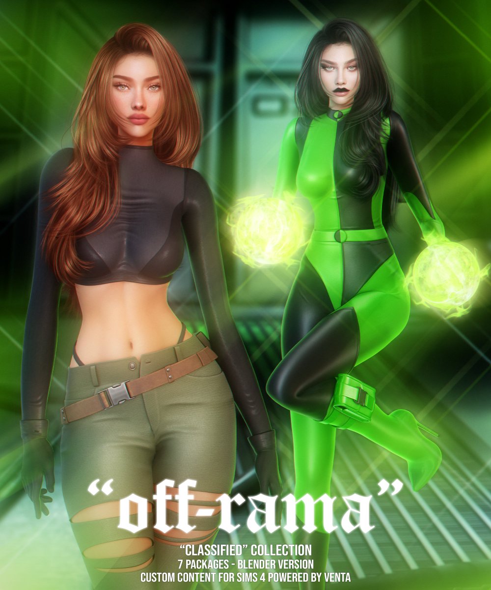 0ffLineHQ's tweet image. ✨ Classified Collection now available in The Sims 4! 💚🖤
👗 Outfit – "Off-Line"
💇‍♀️ Hair – Rama
💖 Download here → patreon.com/offlinesims
🌟 More → linktr.ee/offlinelinks