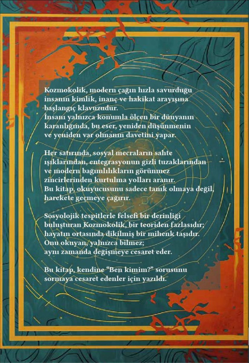 Başlayabildiğimiz her nokta, bir nihayetin eseridir demiştim.

O nihayet geldi.

“Kozmokolik” 

Yarın "Canlı Atlas" programında sizlerle buluşmaya başlayacak nasipse.

Evvelinde bir dua ve bir selam arzusudur bu paylaşım.

Paylaştıkça değişmek ve değiştirmek ümidiyle.

Başlayalım