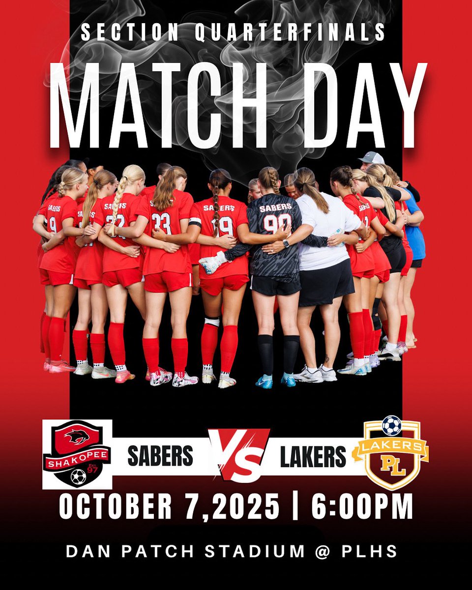 Section Quarterfinals tonight vs. the PL Lakers‼️‼️‼️

Come out and support, Let’s go Sabers‼️‼️‼️

🎟️ Ticket Info below ⬇️ 

gofan.co/event/4892162

*Cash Option Tickets will be sold at the gate, $10 for Adults and $5 for Students