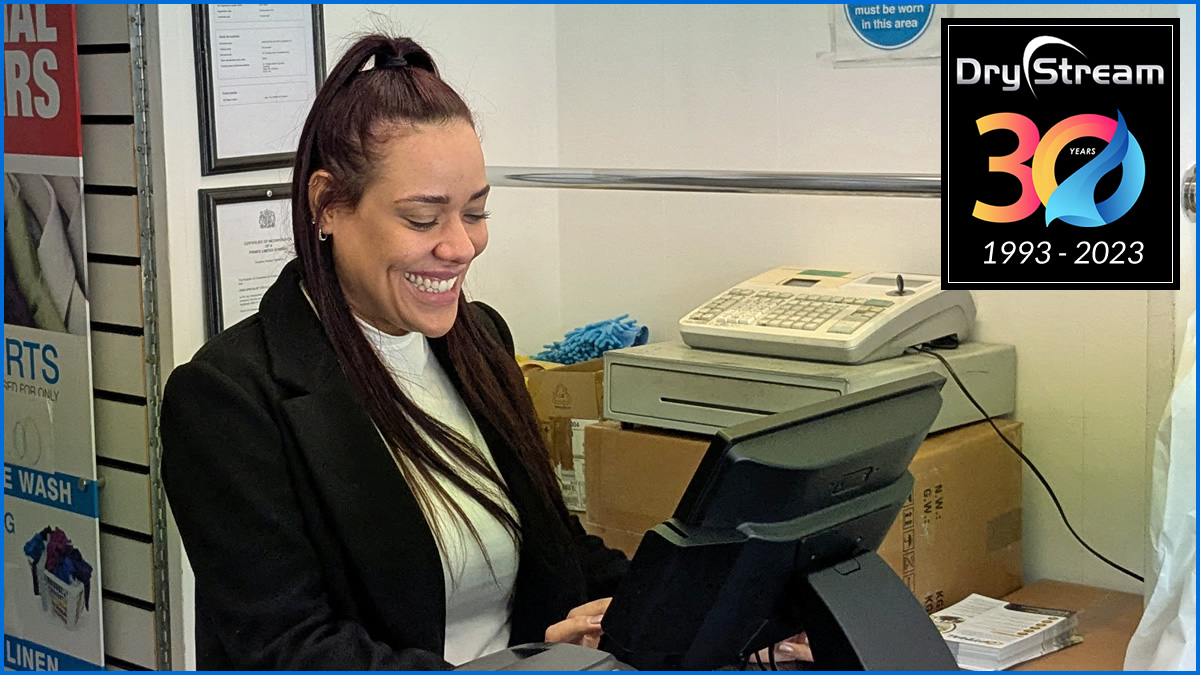 Are you still paying £hundreds or even £thousands each year to use your own EPoS system? STOP!! Improve and reduce costs. Like Aron Dry Cleaners. DryStream EPoS systems are best and with NO MONTHLY CHARGES :-) #besteposfordrycleaners #nomonthlycharges #drystream #drystreamepos