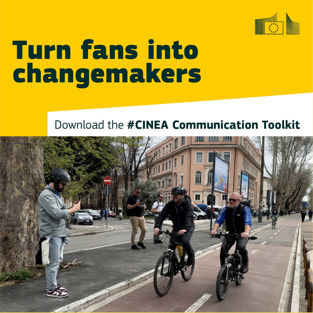 cinea_eu's tweet photo. 💡Explore case studies of effective project communication in our new Comms Toolkit⬇️
✅First up, the @project_upper #RomaGiocaSostenibile campaign promoting active mobility.
✅Check it out &amp; be inspired for your own project comms https://t.co/yzF5LFIC7g
#EU #HorizonEU #Transport https://t.co/YDhUcoMcGm