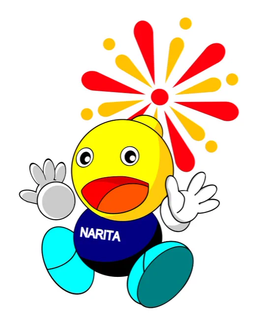 #マツコの知らない世界 の「秋花火の世界」で紹介された NARITA花火大会。始めたばかりの18年前ぐらいに実行委員の先輩に頼まれて描いた大会のマスコットキャラです。 今も使われているかは知りませんが。