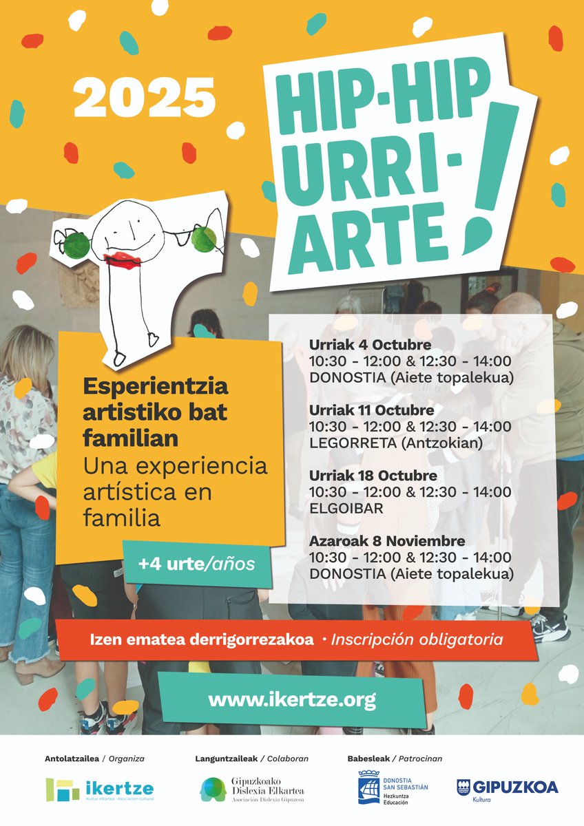 📍 Hip-Hip Urri Arte! larunbatean.  
ℹ️ labur.eus/daax4vxz
 #Legorreta