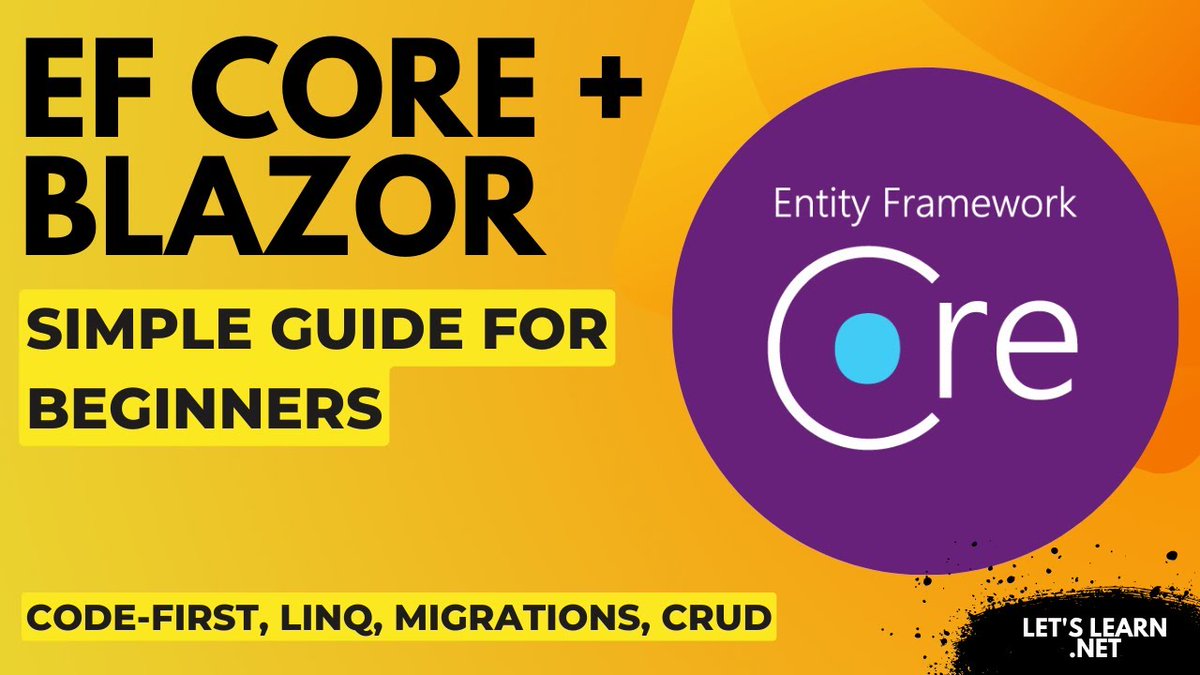 nickproud's tweet image. So many SaaS applications are simply single-page applications wrapping a database. So why not learn the #dotnet SPA framework, #blazor and the popular #EntityFramework?
zurl.co/vM0Tn