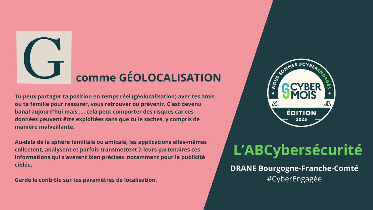 J7 : 🔠 G comme GÉOLOCALISATION