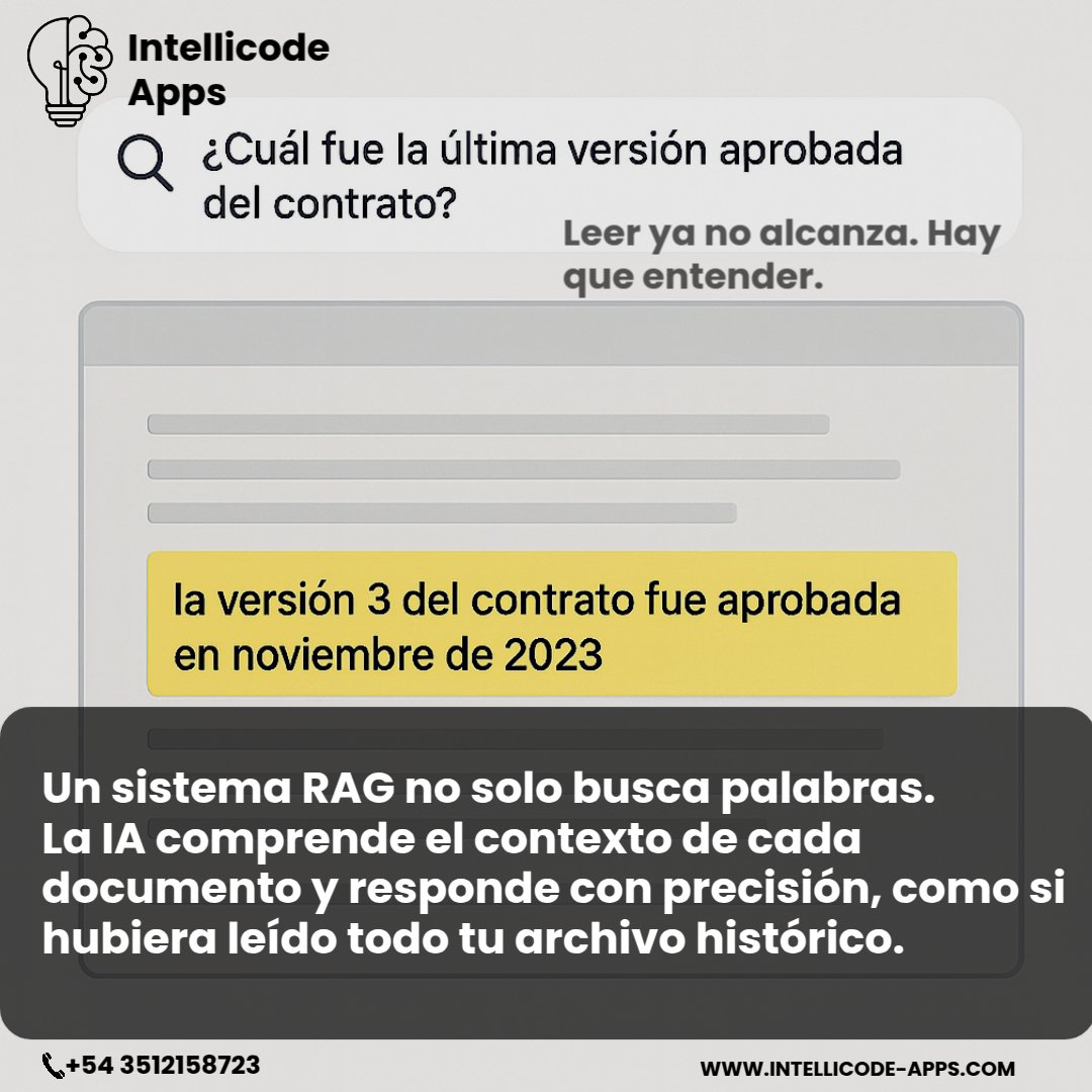IntellicodeApps's tweet image. #RAG #IA #ProcesosInteligentes #IntellicodeApps
