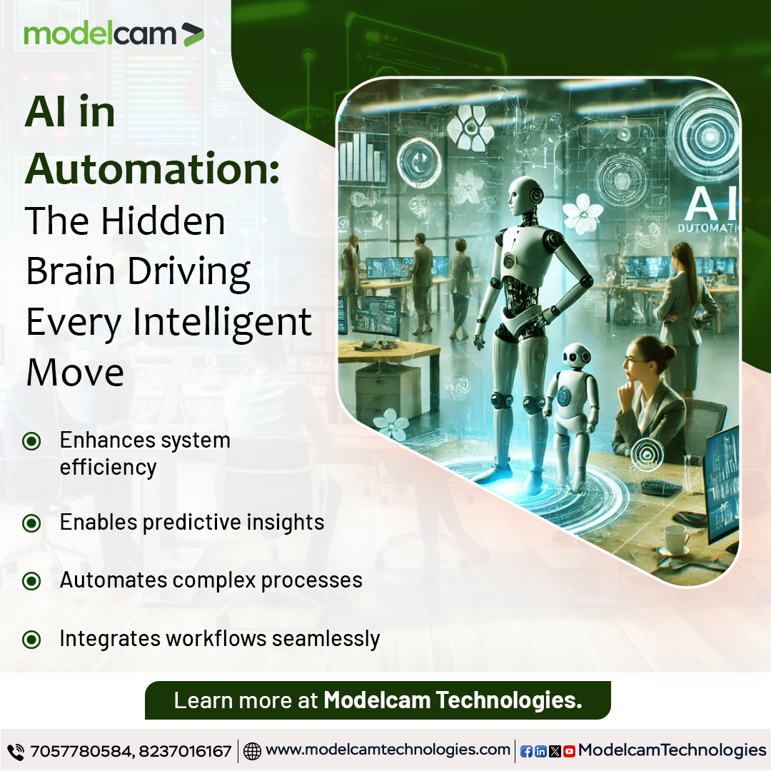 Modelcam's tweet image. AI in Automation powers every smart system — delivering predictive insights, automating workflows, and integrating processes for seamless performance.

Discover more 👇
tinyurl.com/2s4sajbs

#AIinAutomation #SmartSystems #Modelcam