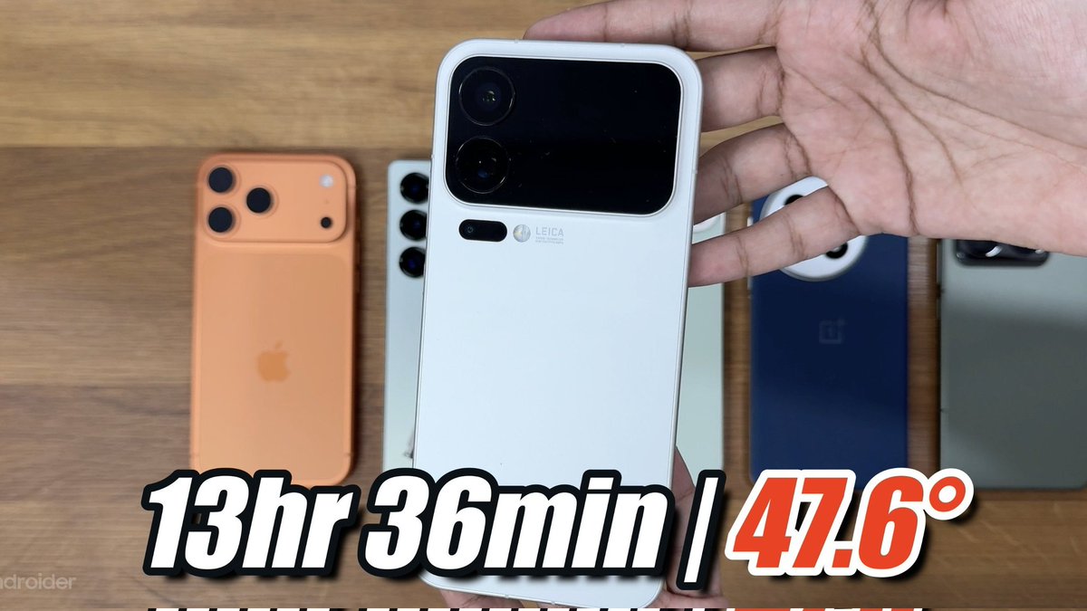 android_fhd's tweet image. You should never trust the hardware and specs on a chinese phone
Xiaomi 17 Pro Max "7500" Mah battery is a joke!