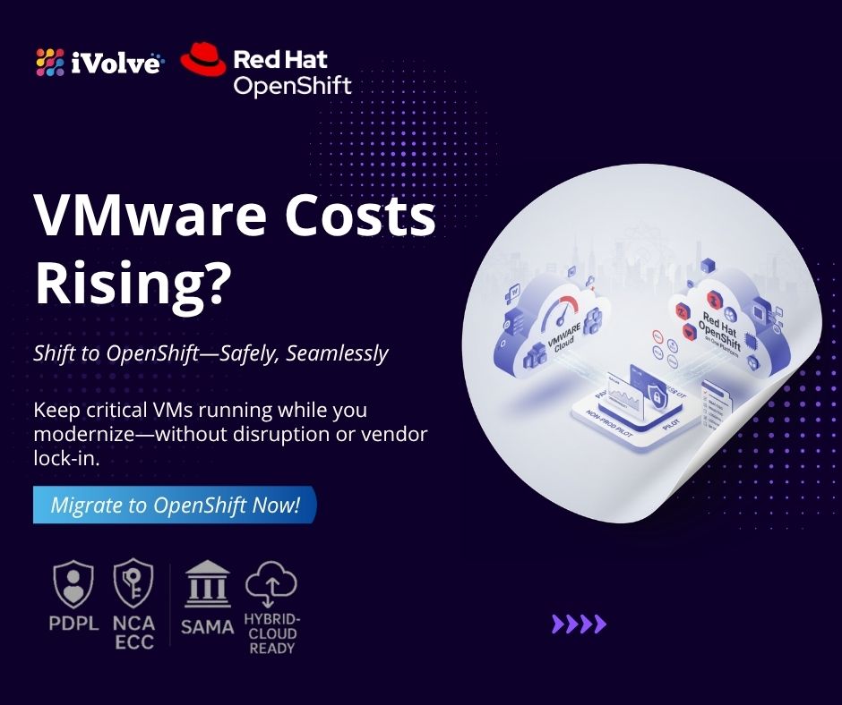 iVolvetech's tweet image. VMware renewals are hitting IT budgets harder every year.
With OpenShift, cut TCO by up to 50% while keeping VMs online and compliant.
Modernize without disruption.

👉 Start your VMware exit with confidence.
📩 info@ivolve.io | 🌐 ivolve.io

#VMwareToOpenShift