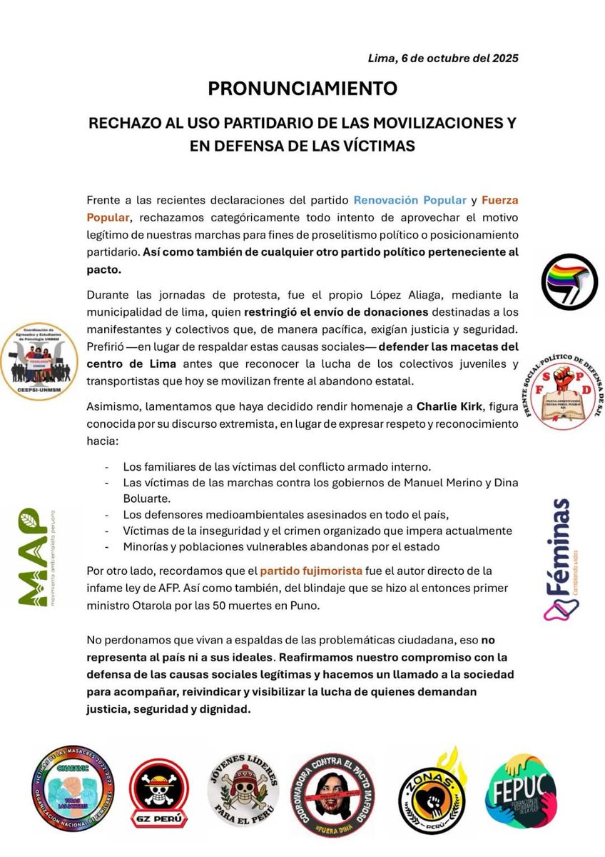 ¡Fuera oportunistas electoreros y mafiosos del régimen genocida!