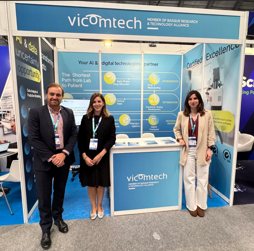 Vicomtech's tweet photo. 🎯Vicomtech is at #BioSpain2025!
📢Our focus: AI as the key to accelerating innovation in Pharma and Biotech
💡#AI slashes time, cost, and risk in drug development (discovery, trials, production)
🌟We're ready to deploy these solutions!
#BIOSPAIN #BiotechInnovation https://t.co/P3JgNgDb4D