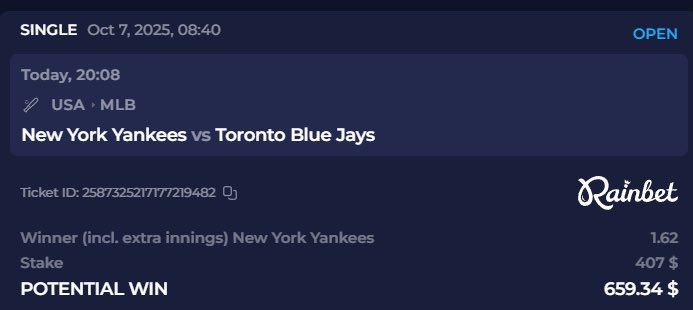 sydneycrave's tweet image. New York Yankees on top of course 💸