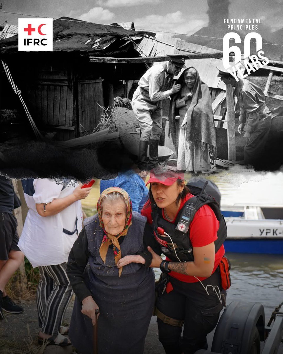 Allora come oggi: stessa #MezzalunaRossa, stessa #CroceRossa, stesso impegno.

60 anni dopo, i Principi Fondamentali sono ancora la differenza tra la vita e la morte per milioni di persone.