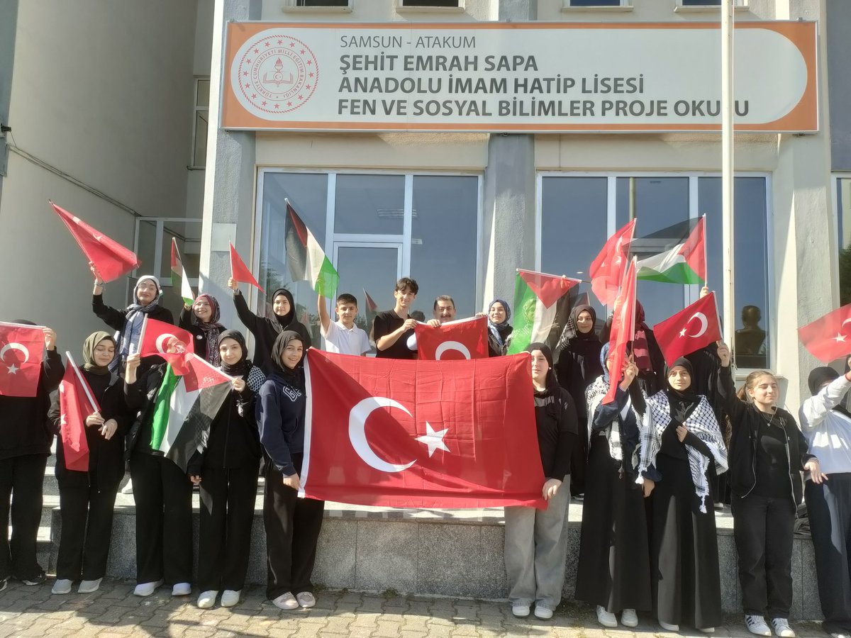 Okulumuz öğrencilerinden anlamlı etkinlik. Filistin yalnız değildir...