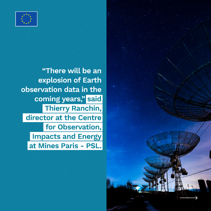 HorizonMagEU's tweet photo. 🛰️ Satellites aren’t just for exploring the stars, they’re helping protect our health and climate too. 
Discover how #EUfunded scientists are using Earth observation data to fight floods, track disease and build resilience on the ground. 🔗 ➡️ https://t.co/TIrnEtZnt2
#Science4EU