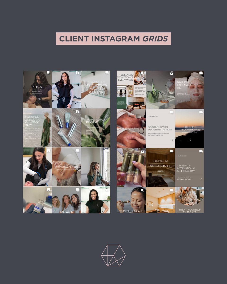 LexiDesignSpas's tweet photo. Lately at Spa Social: cohesive IG grids, packed events, ads that convert. 📱🎉💻 If your marketing feels stale, it may be time for a second set of hands. 💌 info@lexidesign.com
 #spasocial #spaowner https://t.co/SH3bckgQbV