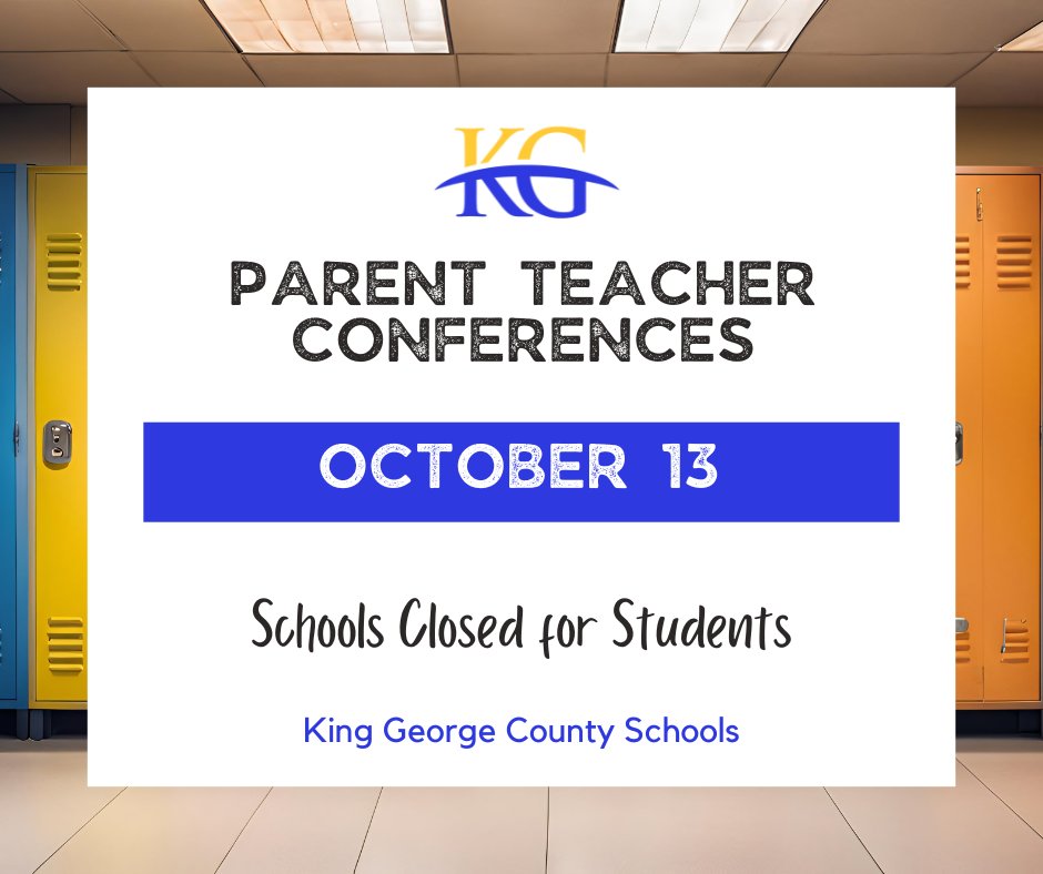 📅 Calendar Reminder: Monday, October 13 is a student holiday and Parent-Teacher Conference Day!