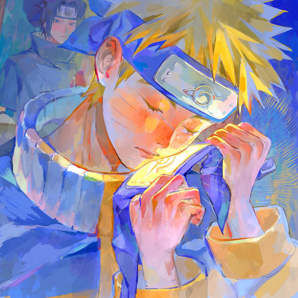 guyouuda's tweet image. 「サスケはぜってぇ オレが連れて帰る
一生の約束だってばよ」
#Naruto 
#sasunaru
