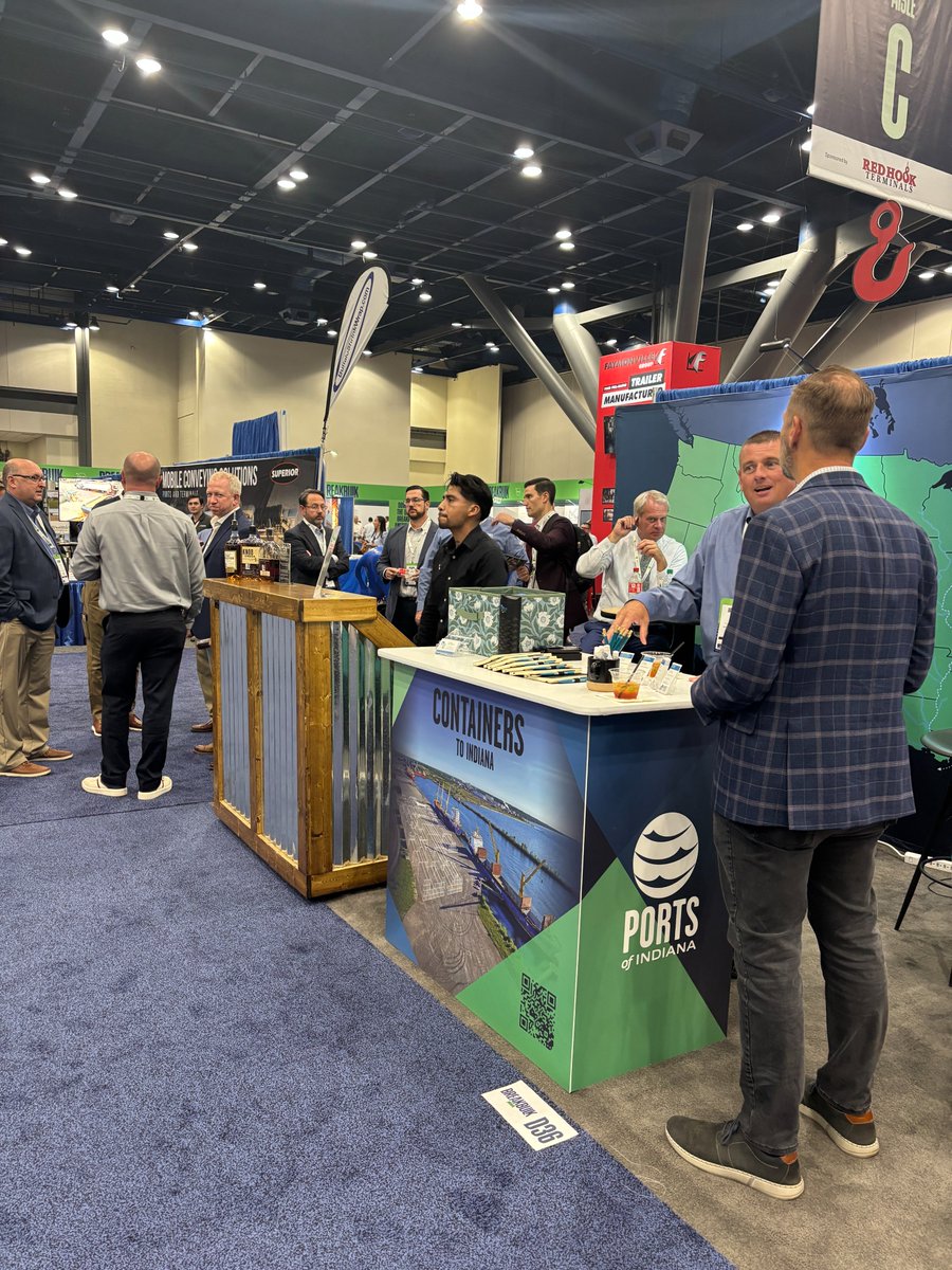 Thanks to everyone who visited Ports of Indiana at #BreakbulkAmericas! We’re excited to support global supply chains with multimodal solutions across our 3 ports + Foreign-Trade Zones. Missed us? Reach out: info@portsofindiana.com #letstalk #logistics