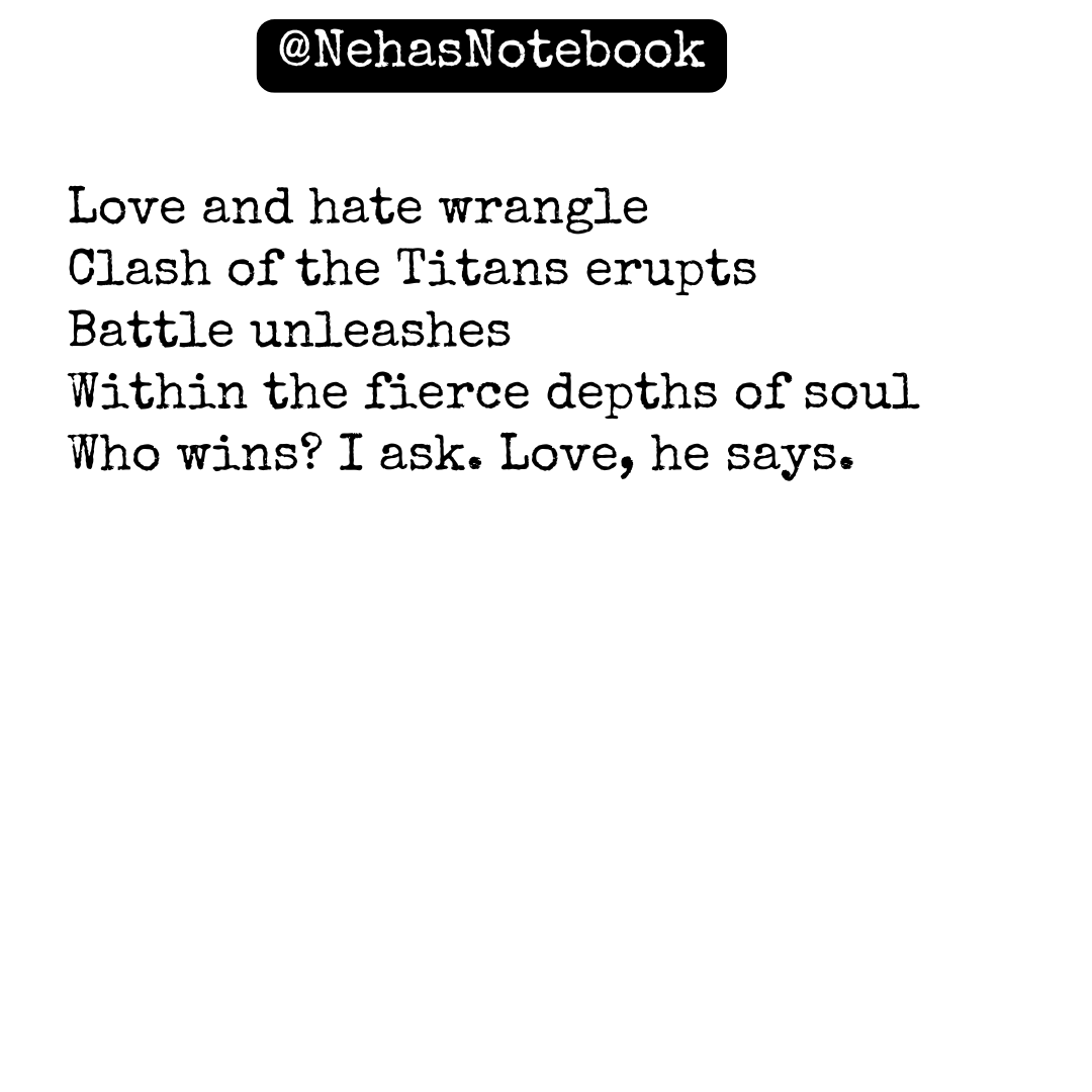 Nehasnotebook's tweet image. #vss365 #tanka #poetry #clash #poem