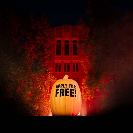 Apply to Central Michigan University as an undergraduate for free during the month of October! 🎃