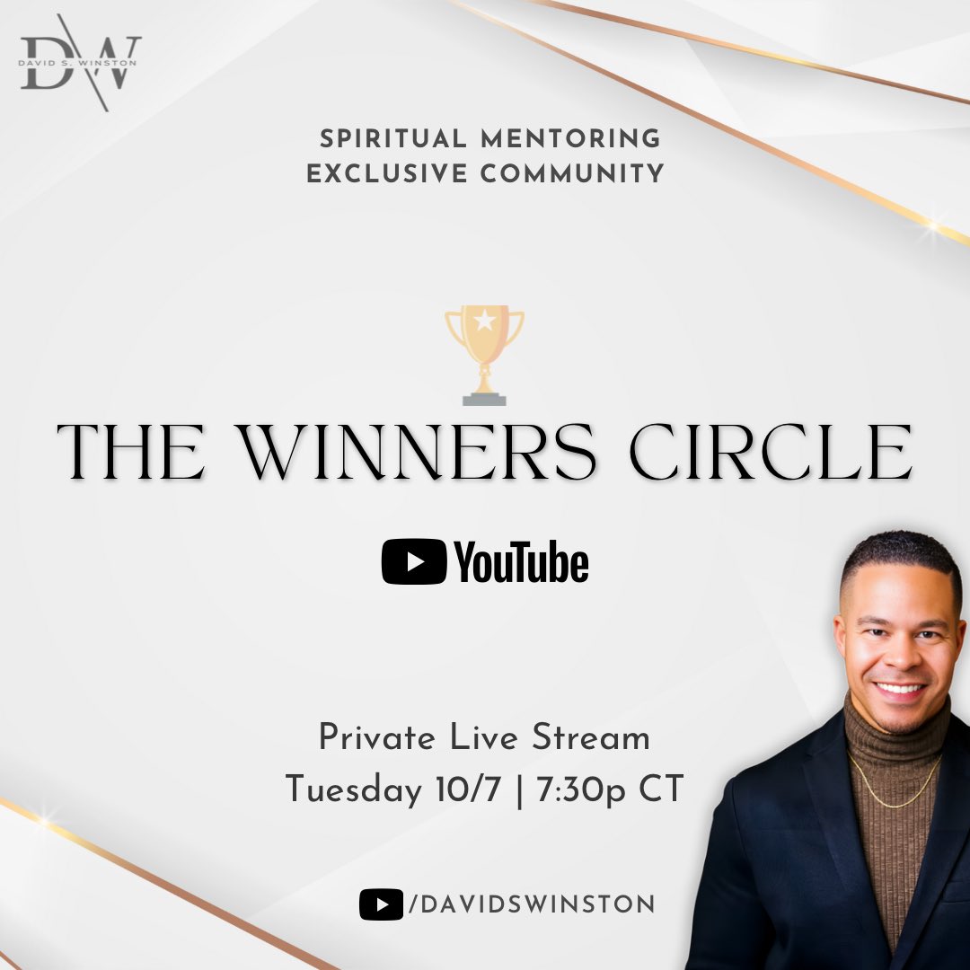 Looking for a good community of believers? Meet me tonight at 7:30p ct in the Winners Circle for a great discussion 😃.