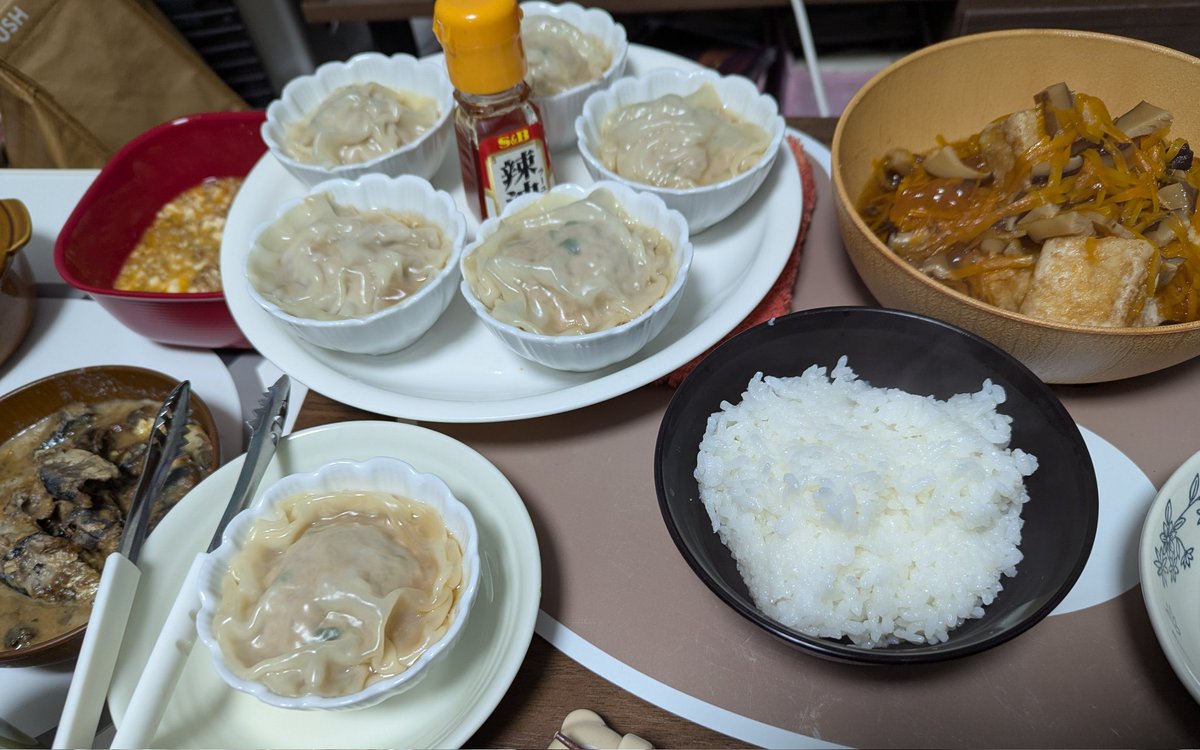 奥さん手作りの中華料理🍲✨
仕事から帰ってきてコレがテーブルにあると疲れが吹き飛ぶ✨☺
いつもありがとう⸜🌷︎⸝‍
